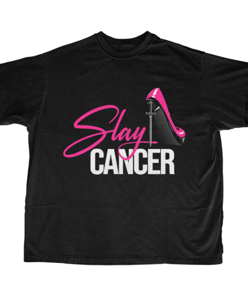 SLAYCANCER-TEE-004-BLACK HEEL