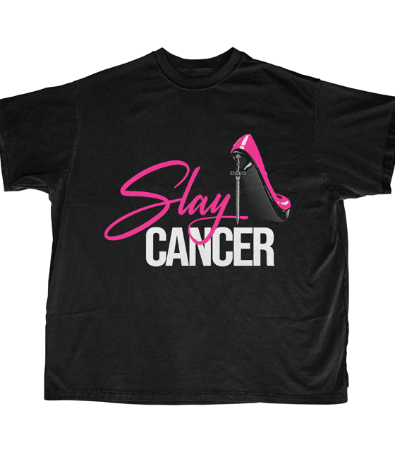 SLAYCANCER-TEE-004-BLACK HEEL