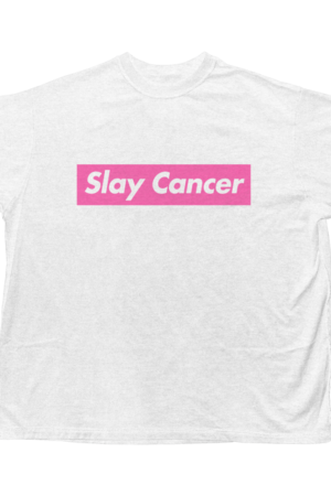 SLAYCANCER-TEE-005-WHITE Medium