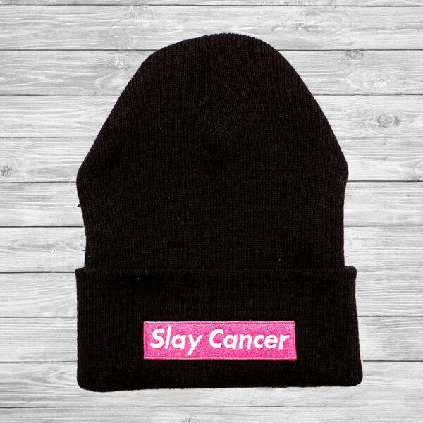 SlayCancer_Beanie_Black_001